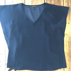 Pretty navy blouse